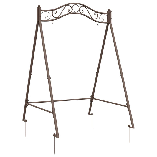 Swing Frame Antique Brown 113 x 121.5 x 168 cm Steel
