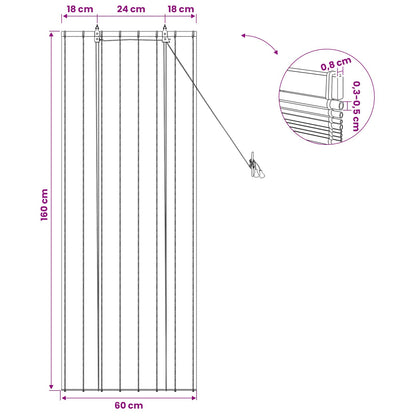 Roller Blind Natural 60 x 160 cm Reed