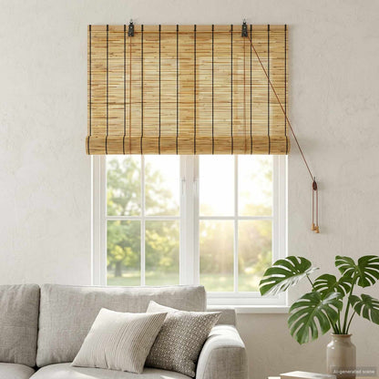 Roller Blind Natural 80 x 160 cm Reed