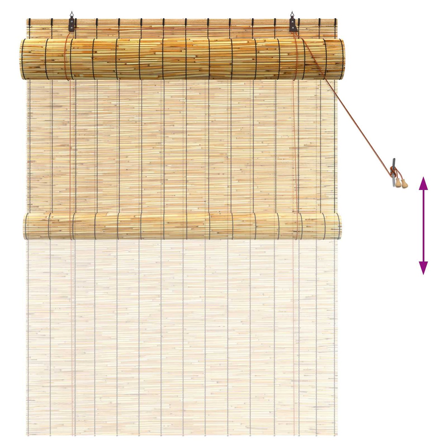 Roller Blind Natural 120 x 160 cm Reed
