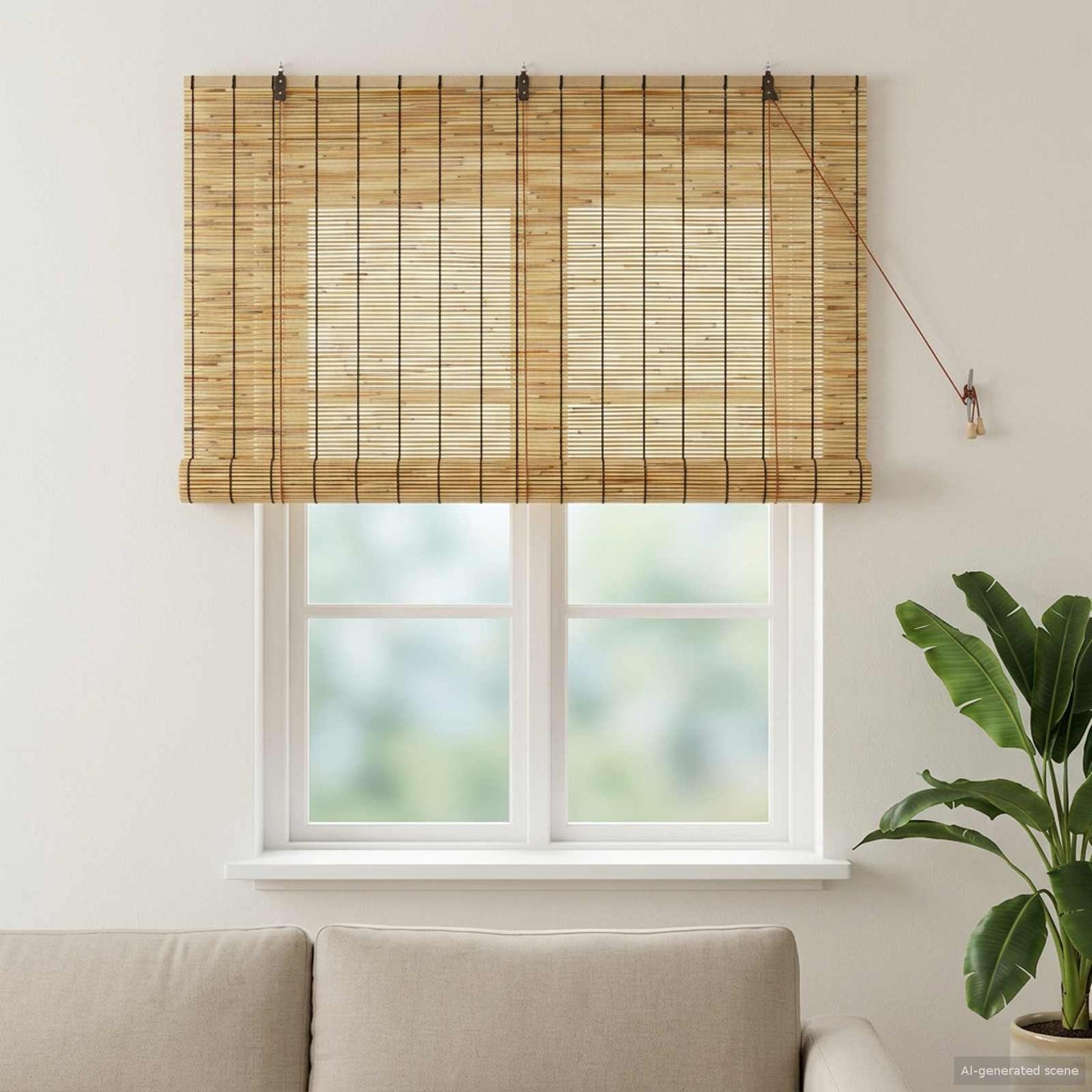 Roller Blind Natural 140 x 160 cm Reed
