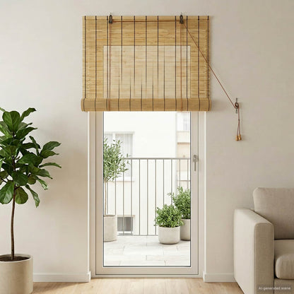 Roller Blind Natural 100 x 220 cm Reed