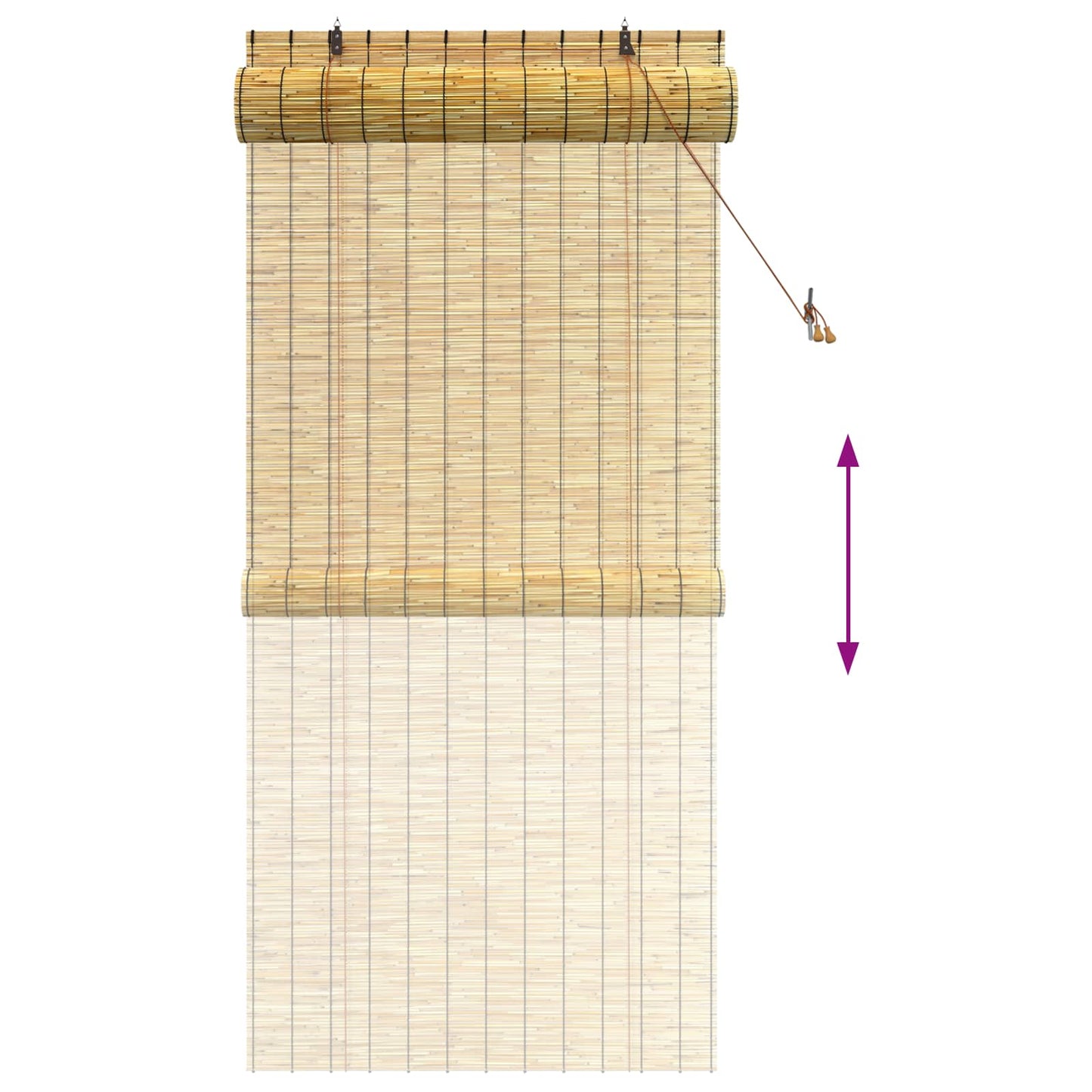 Roller Blind Natural 100 x 220 cm Reed