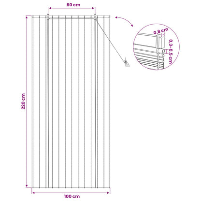 Roller Blind Natural 100 x 220 cm Reed