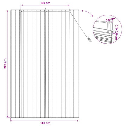 Roller Blind Natural 140 x 220 cm Reed