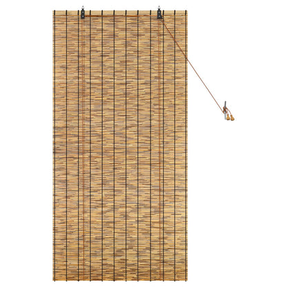 Roller Blind Brown 80 x 160 cm Reed