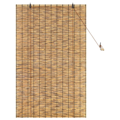 Roller Blind Brown 100 x 160 cm Reed