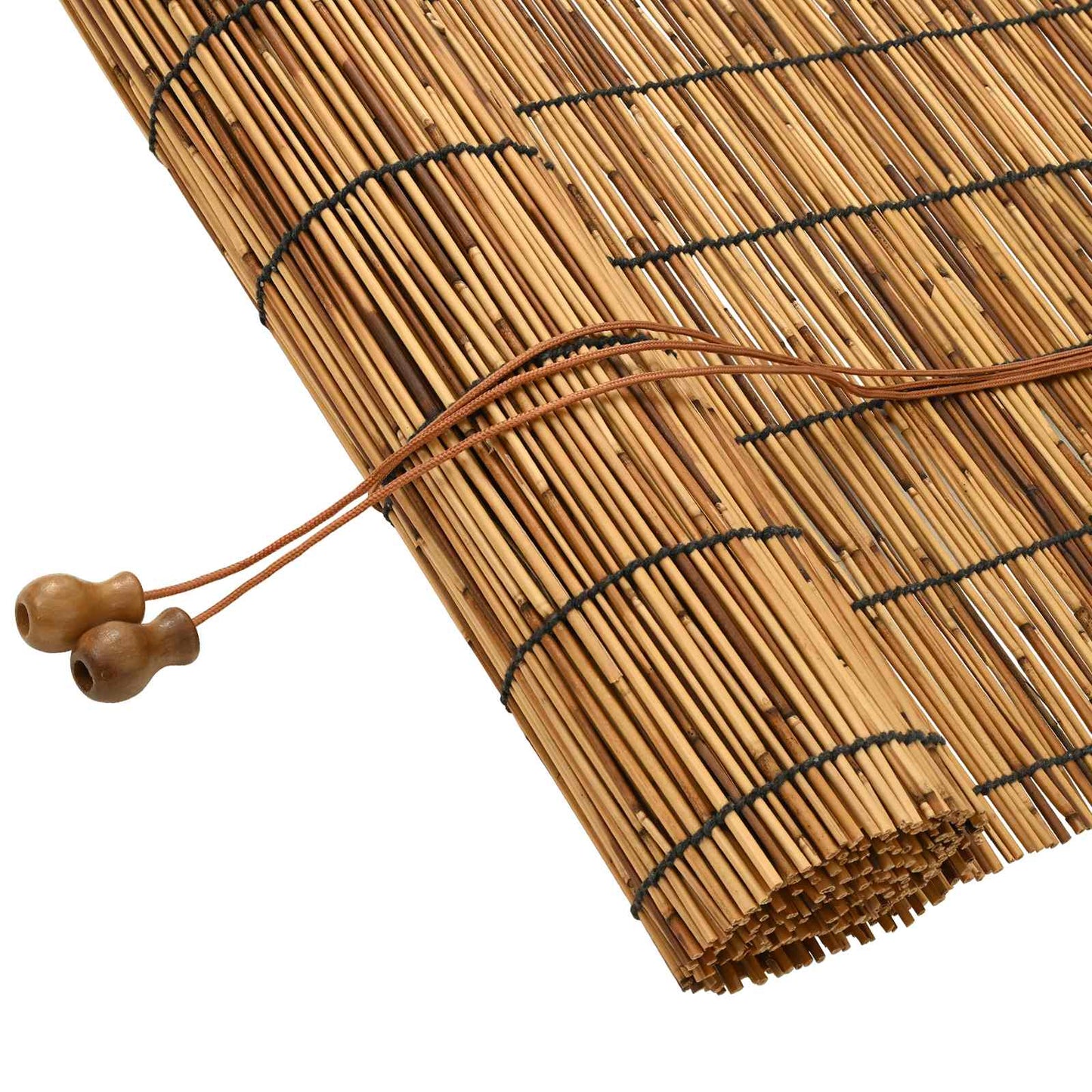 Roller Blind Brown 80 x 220 cm Reed