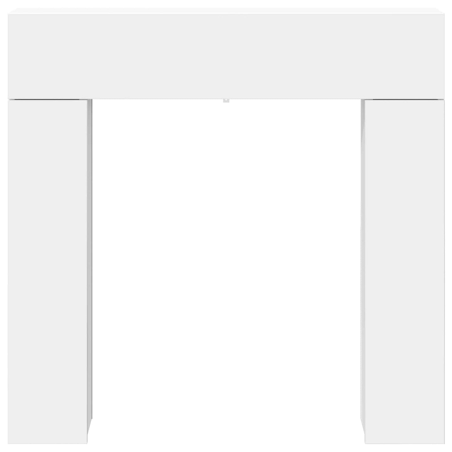 Fireplace Surround White 102 x 18 x 100.5 cm Engineered Wood