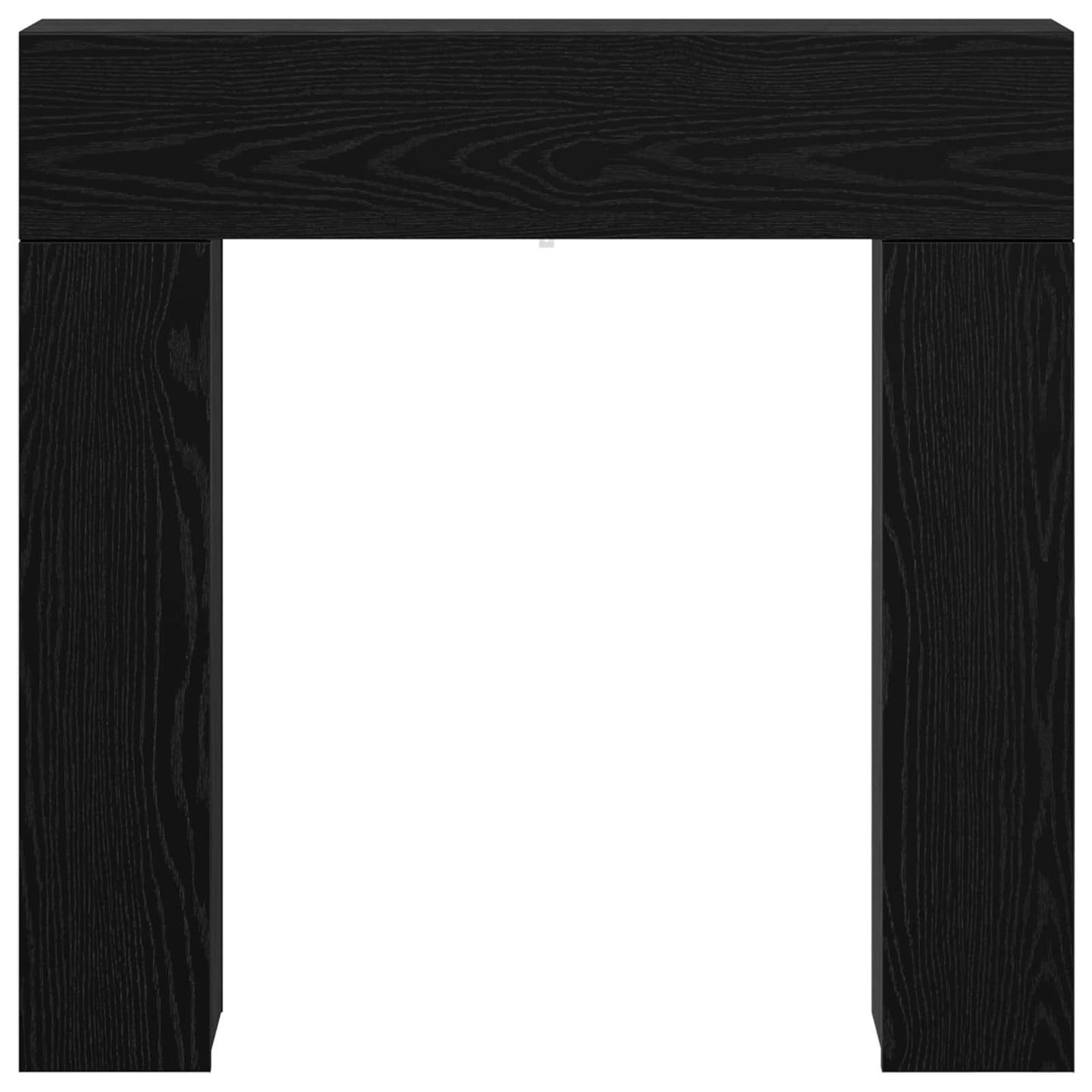Fireplace Surround Black Oak 102 x 18 x 100.5 cm