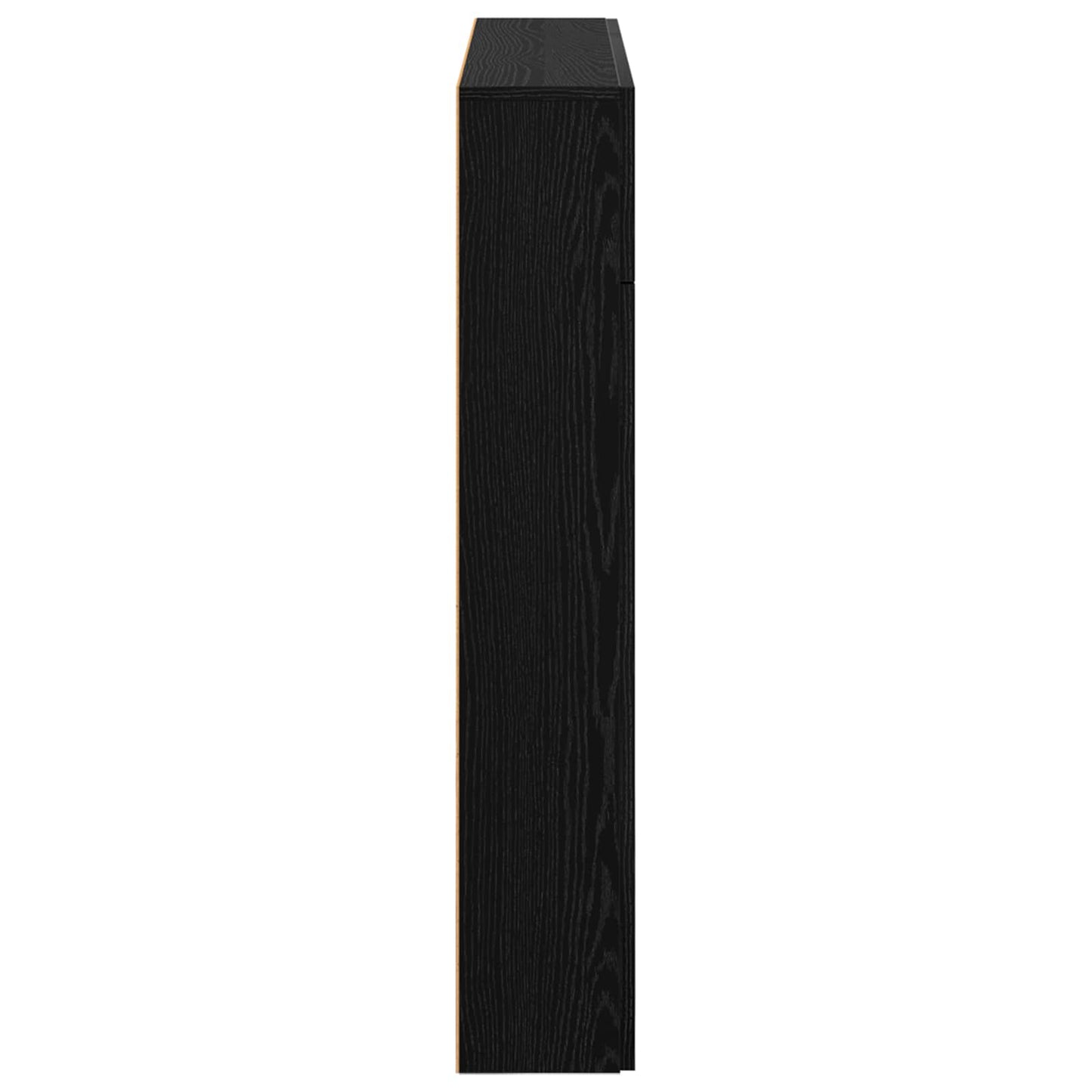 Fireplace Surround Black Oak 102 x 18 x 100.5 cm