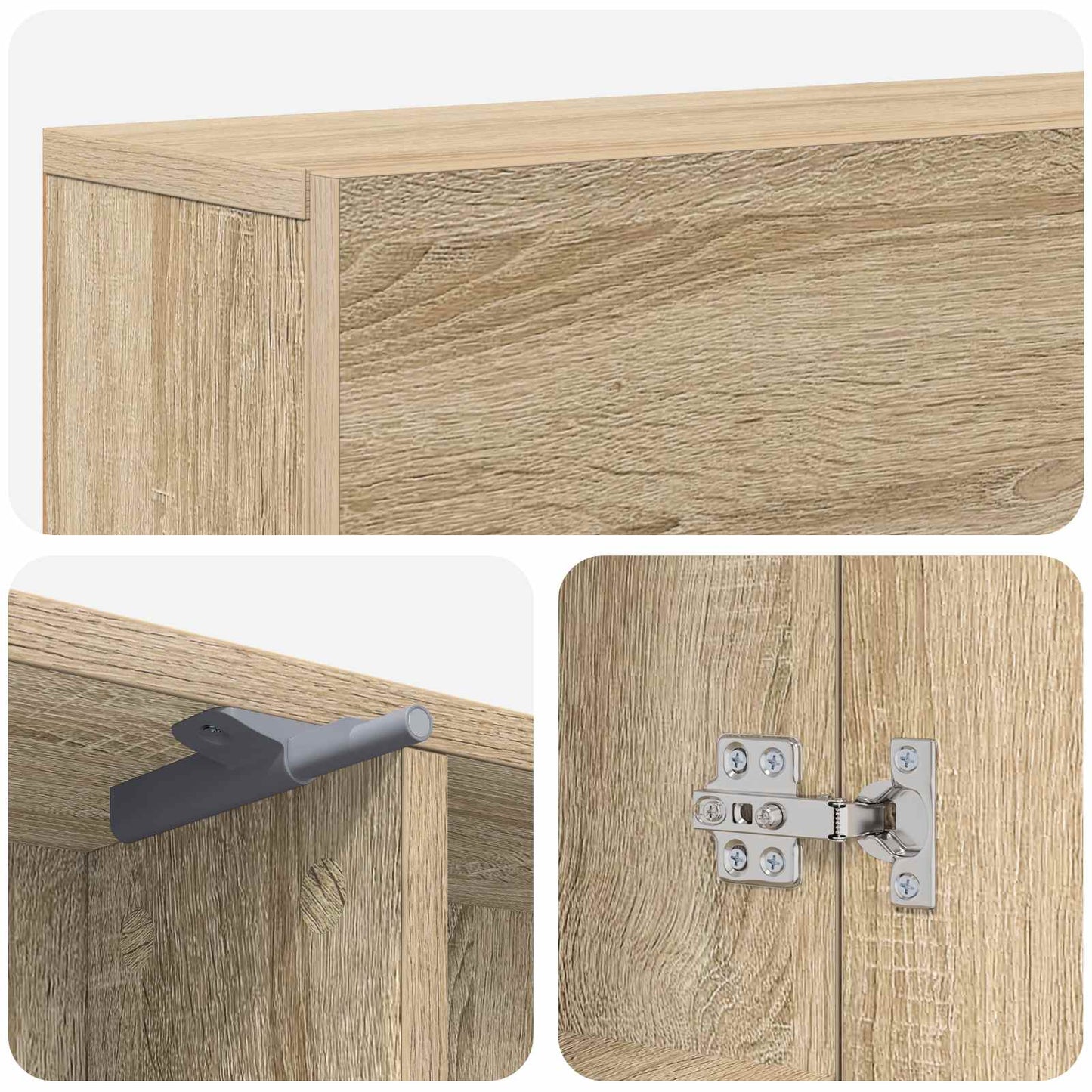 Fireplace Surround Sonoma 102 x 18 x 100.5 cm Engineered Wood
