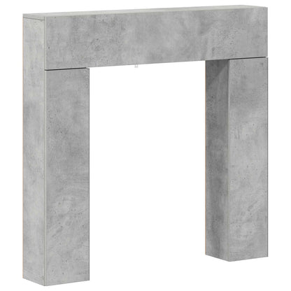 Fireplace Surround Concrete Grey 102 x 18 x 100.5 cm