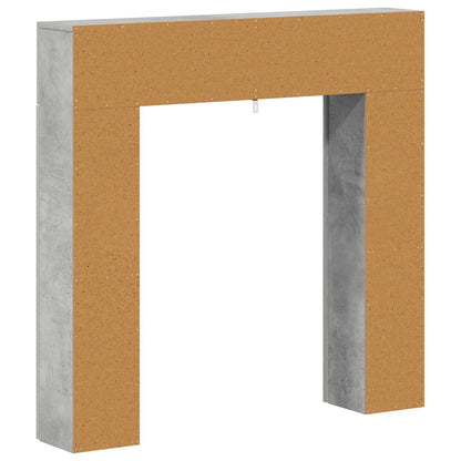 Fireplace Surround Concrete Grey 102 x 18 x 100.5 cm