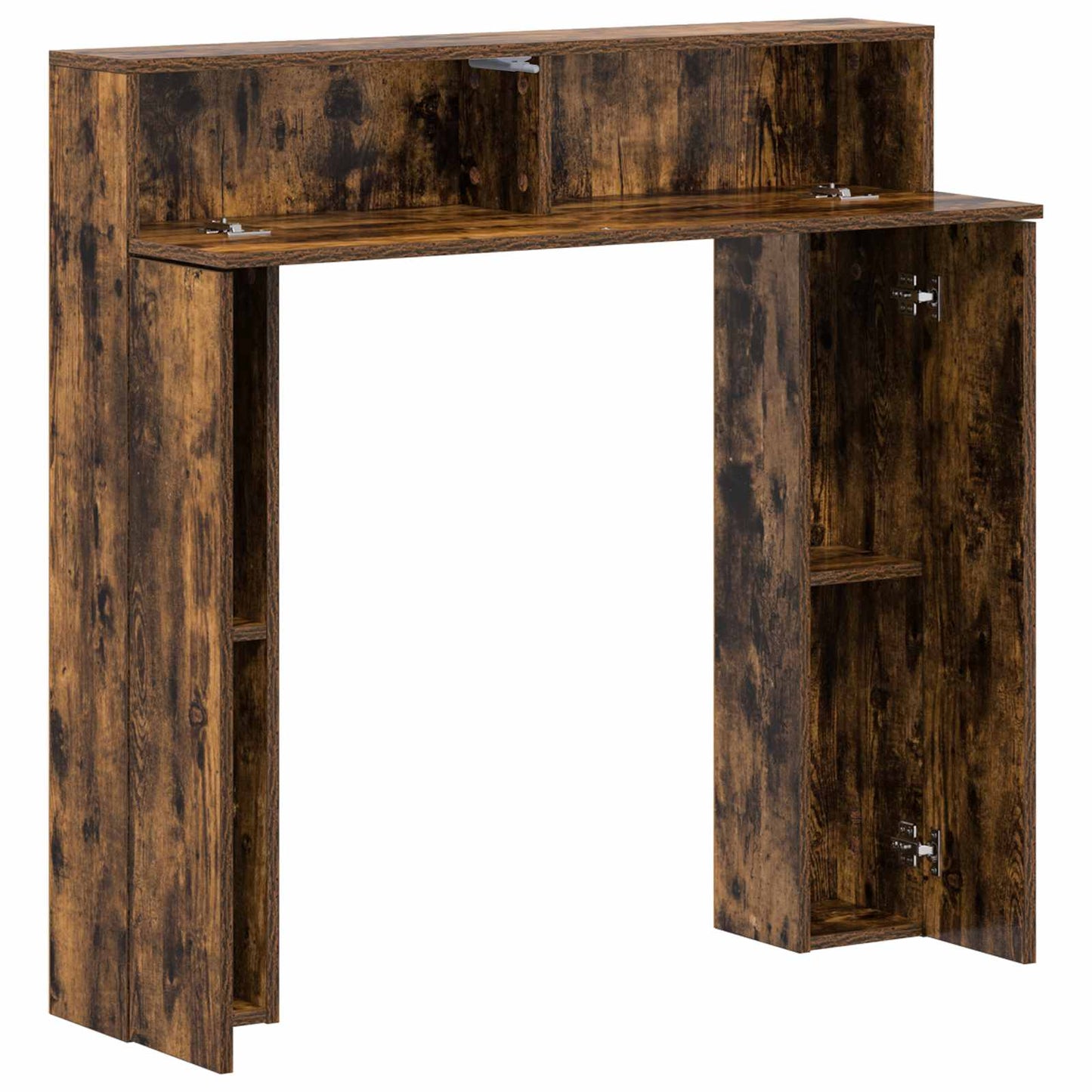 Fireplace Surround Smoked Oak 102 x 18 x 100.5 cm