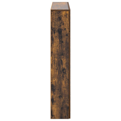 Fireplace Surround Smoked Oak 102 x 18 x 100.5 cm
