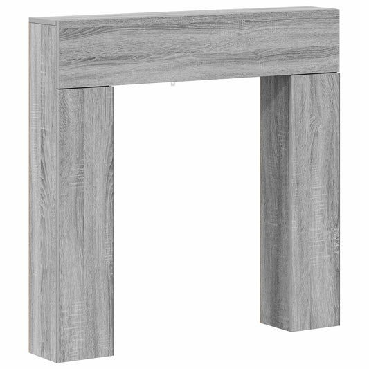 Fireplace Surround Grey Sonoma 102 x 18 x 100.5 cm