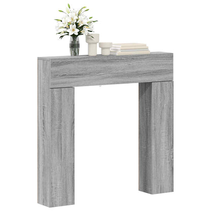 Fireplace Surround Grey Sonoma 102 x 18 x 100.5 cm