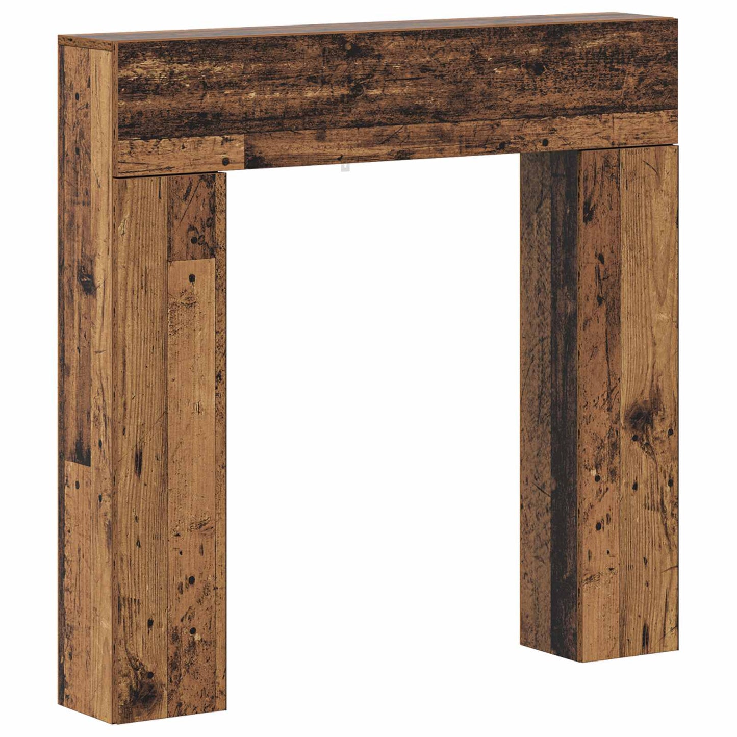 Fireplace Surround Old Wood 102 x 18 x 100.5 cm Engineered Wood