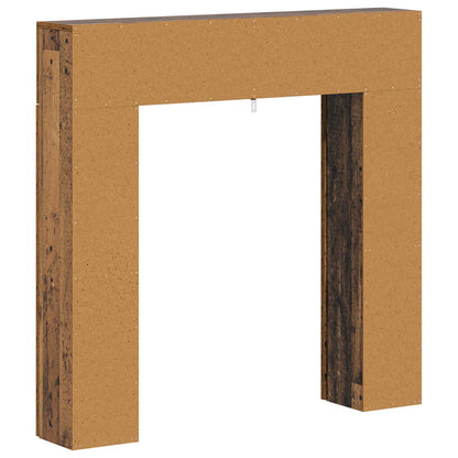 Fireplace Surround Old Wood 102 x 18 x 100.5 cm Engineered Wood