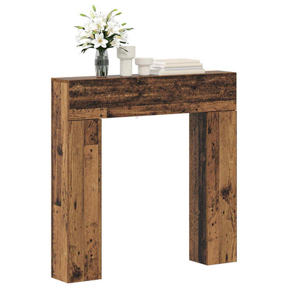 Fireplace Surround Old Wood 102 x 18 x 100.5 cm Engineered Wood