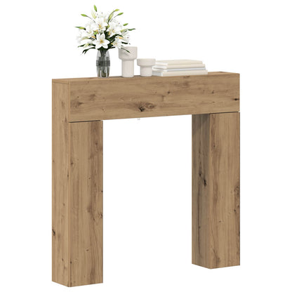 Fireplace Surround Artisan Oak 102 x 18 x 100.5 cm