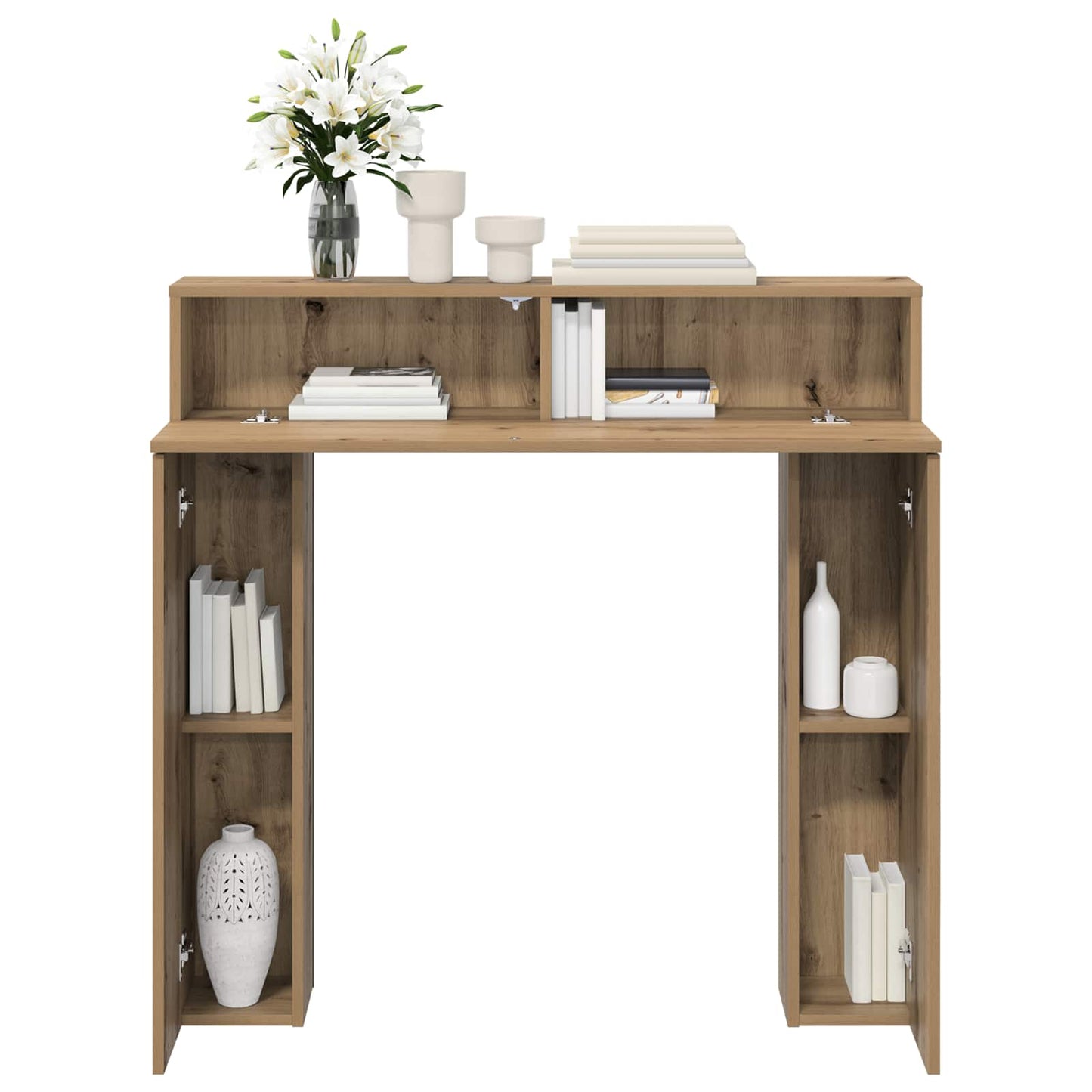 Fireplace Surround Artisan Oak 102 x 18 x 100.5 cm