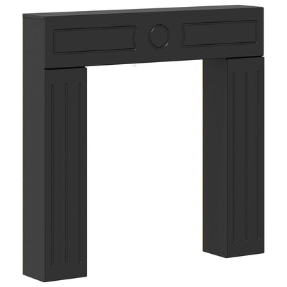 Fireplace Surround Black 102 x 18 x 100.5 cm Engineered Wood