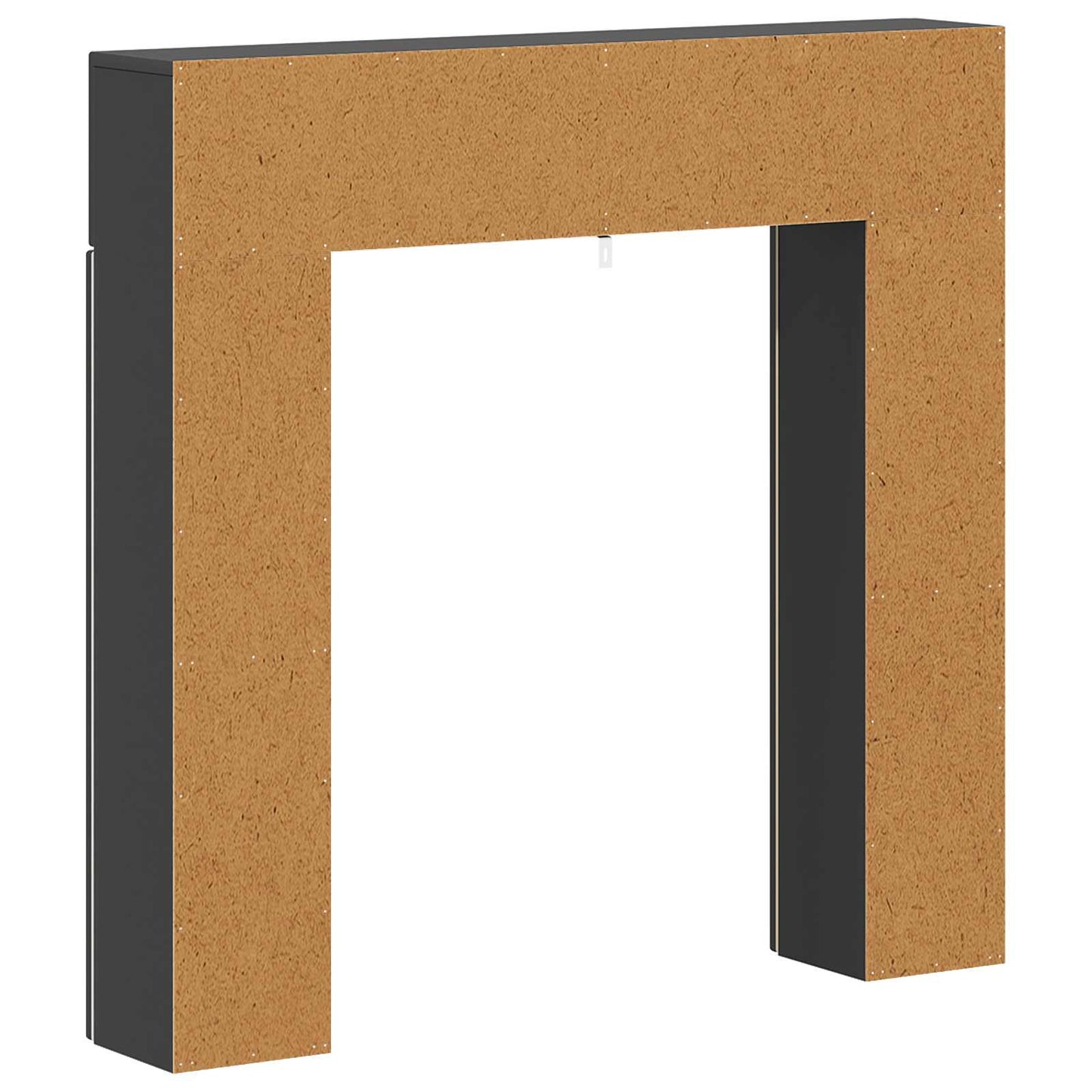 Fireplace Surround Black 102 x 18 x 100.5 cm Engineered Wood