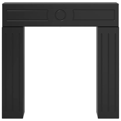 Fireplace Surround Black 102 x 18 x 100.5 cm Engineered Wood