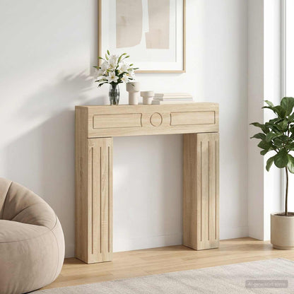 Fireplace Surround Sonoma 102 x 18 x 100.5 cm Engineered Wood