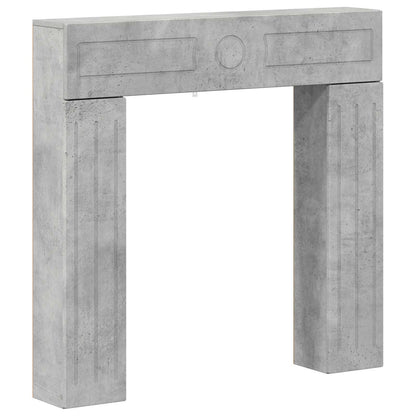 Fireplace Surround Concrete Grey 102 x 18 x 100.5 cm