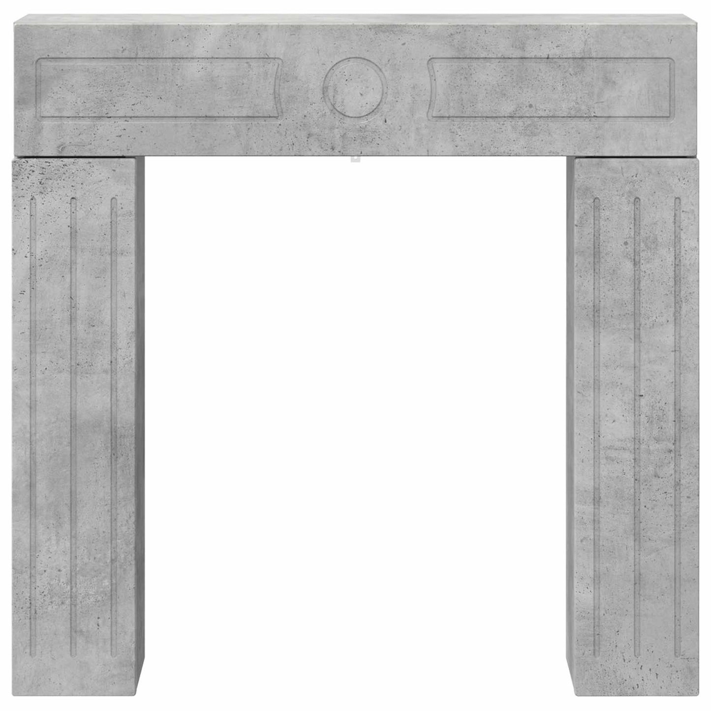 Fireplace Surround Concrete Grey 102 x 18 x 100.5 cm