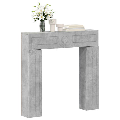 Fireplace Surround Concrete Grey 102 x 18 x 100.5 cm