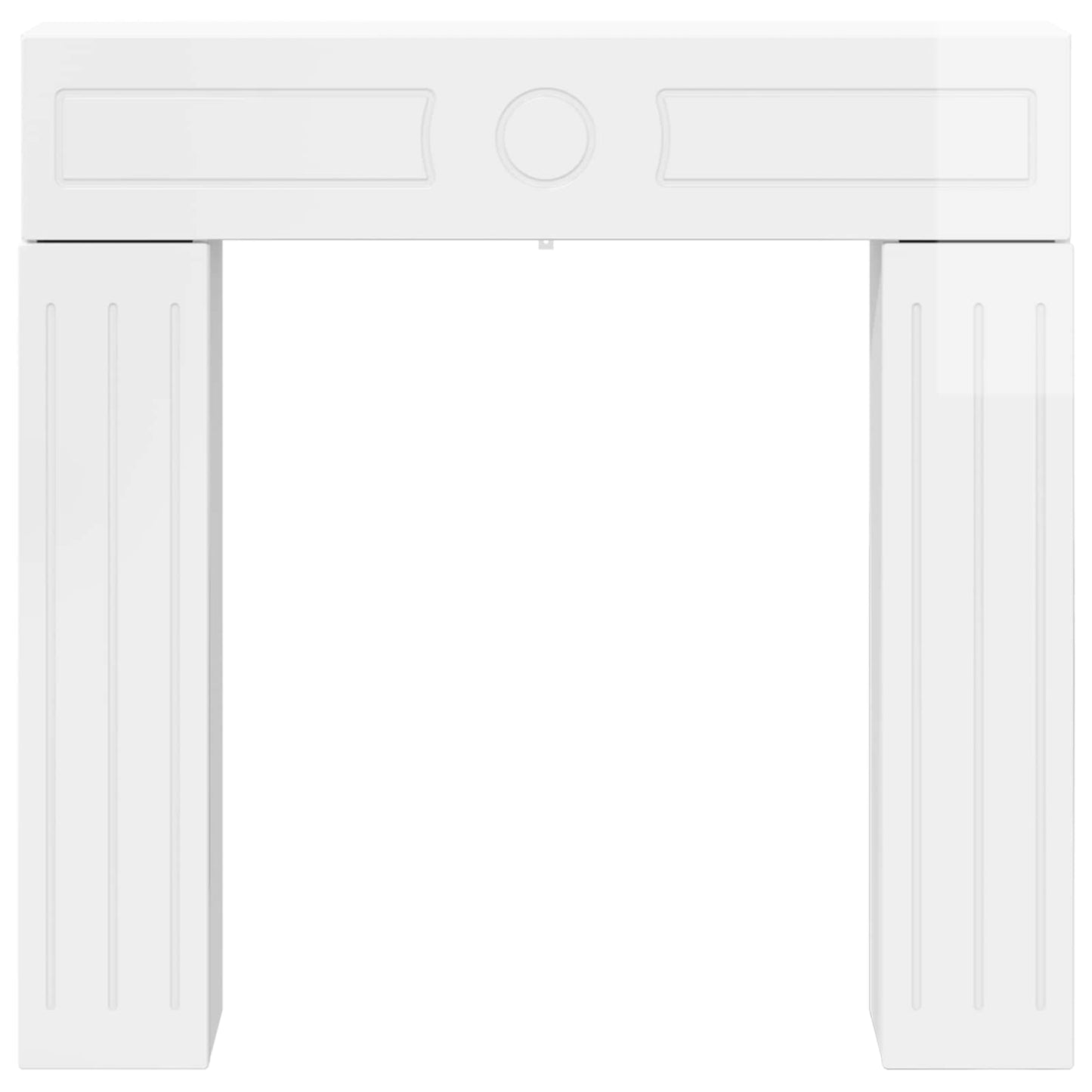 Fireplace Surround Gloss White 102 x 18 x 100.5 cm