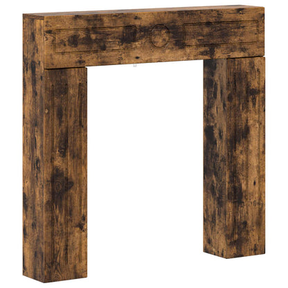 Fireplace Surround Smoked Oak 102 x 18 x 100.5 cm