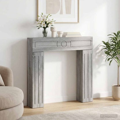 Fireplace Surround Grey Sonoma 102 x 18 x 100.5 cm