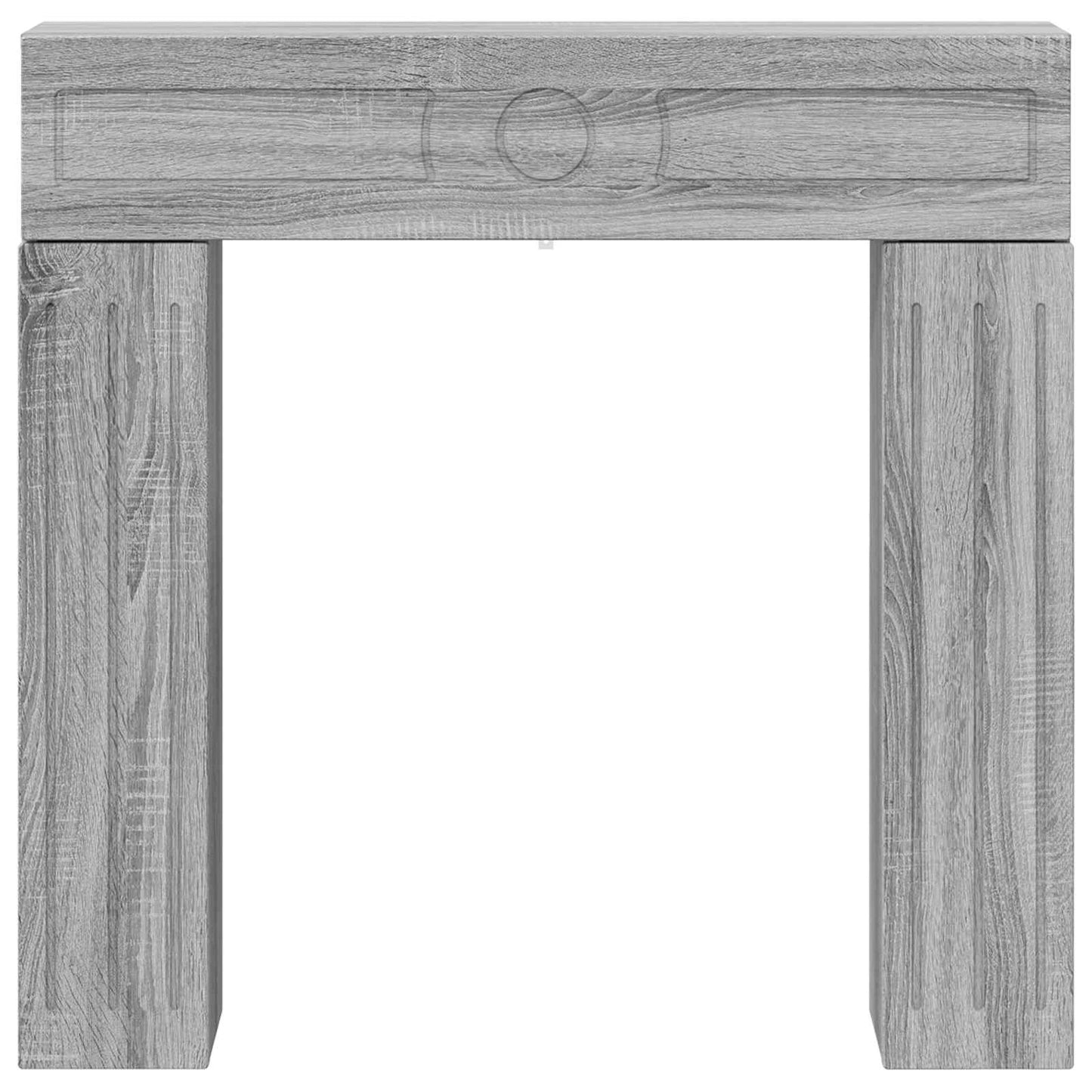 Fireplace Surround Grey Sonoma 102 x 18 x 100.5 cm