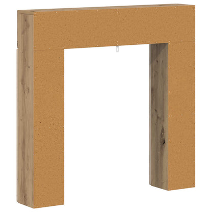 Fireplace Surround Artisan Oak 102 x 18 x 100.5 cm