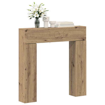 Fireplace Surround Artisan Oak 102 x 18 x 100.5 cm