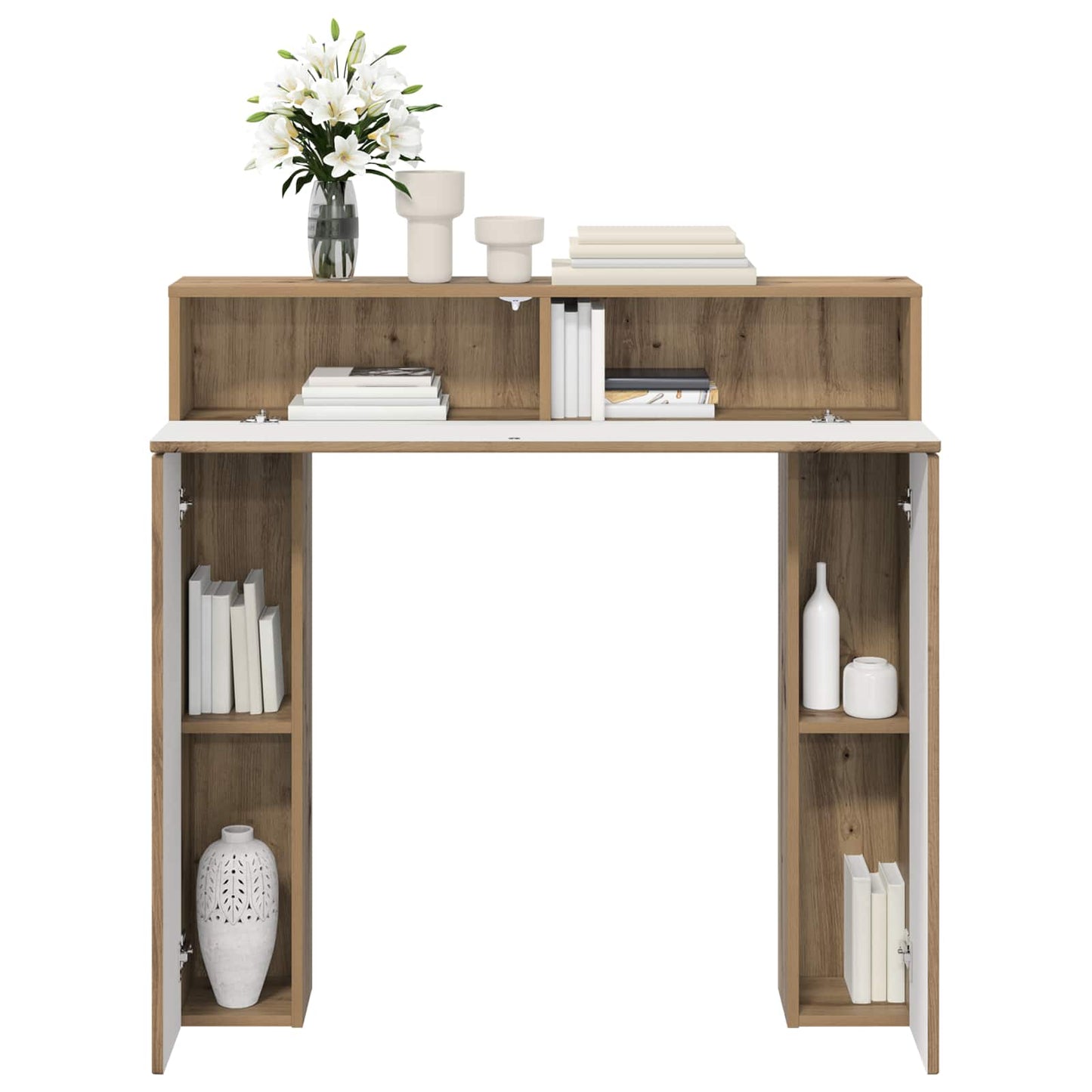 Fireplace Surround Artisan Oak 102 x 18 x 100.5 cm