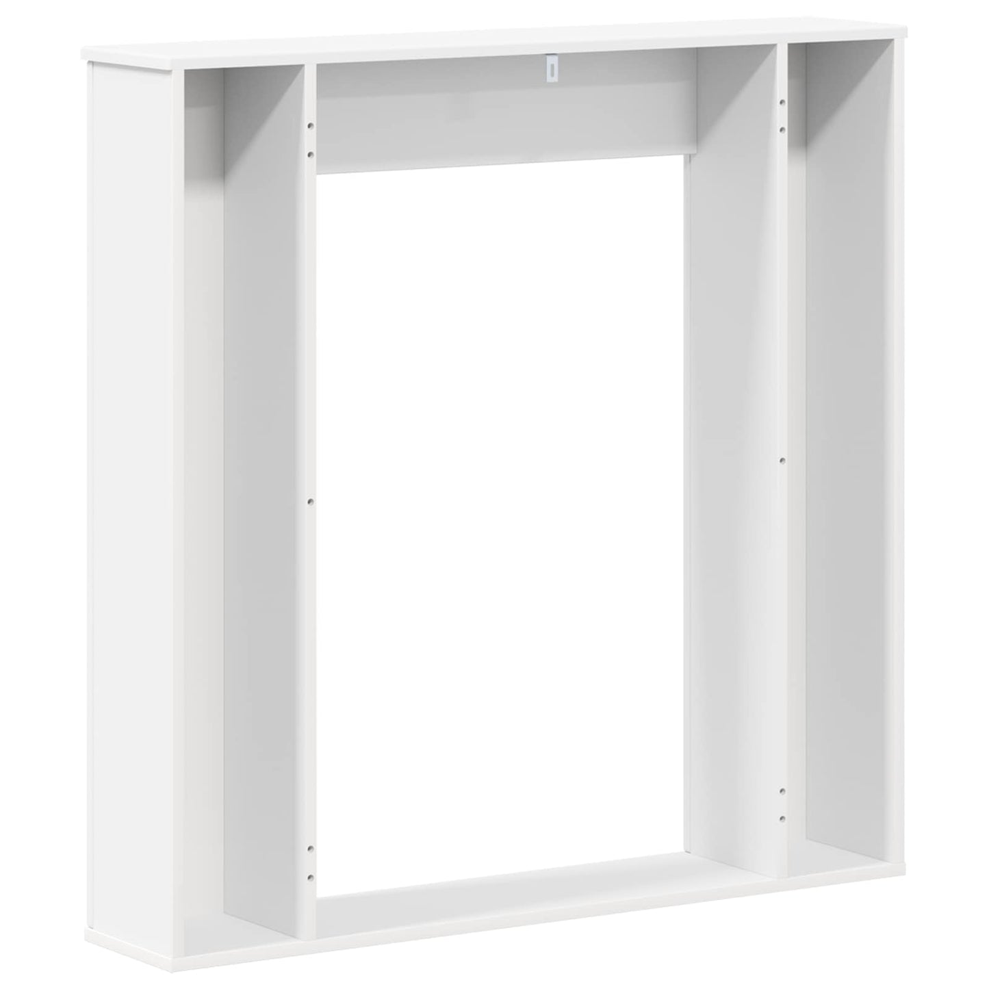 Fireplace Surround White 100 x 20 x 100 cm Engineered Wood