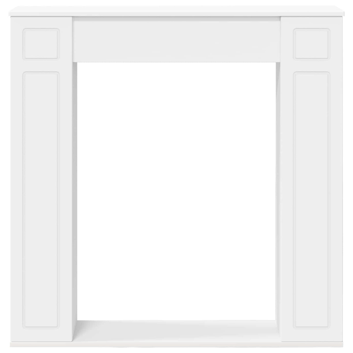 Fireplace Surround White 100 x 20 x 100 cm Engineered Wood