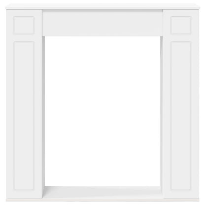 Fireplace Surround White 100 x 20 x 100 cm Engineered Wood