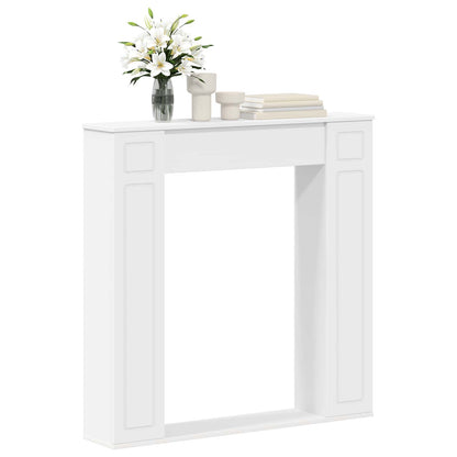 Fireplace Surround White 100 x 20 x 100 cm Engineered Wood
