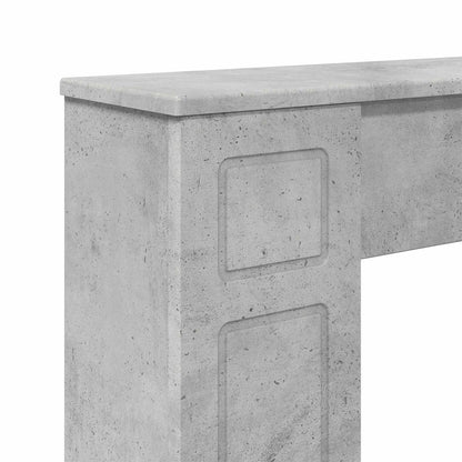 Fireplace Surround Concrete Grey 100 x 20 x 100 cm