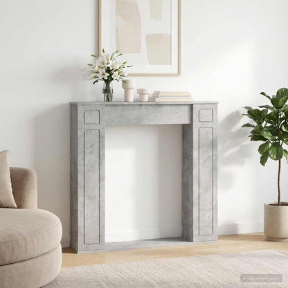 Fireplace Surround Concrete Grey 100 x 20 x 100 cm