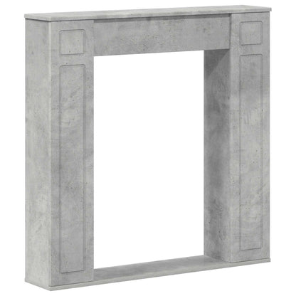Fireplace Surround Concrete Grey 100 x 20 x 100 cm