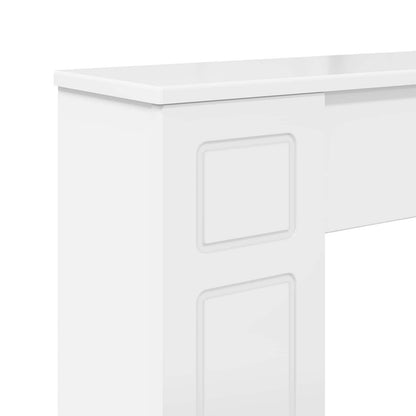 Fireplace Surround Gloss White 100 x 20 x 100 cm