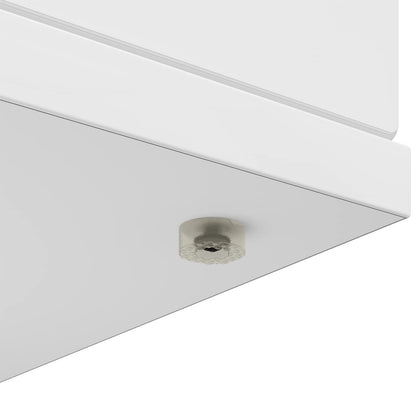 Fireplace Surround Gloss White 100 x 20 x 100 cm